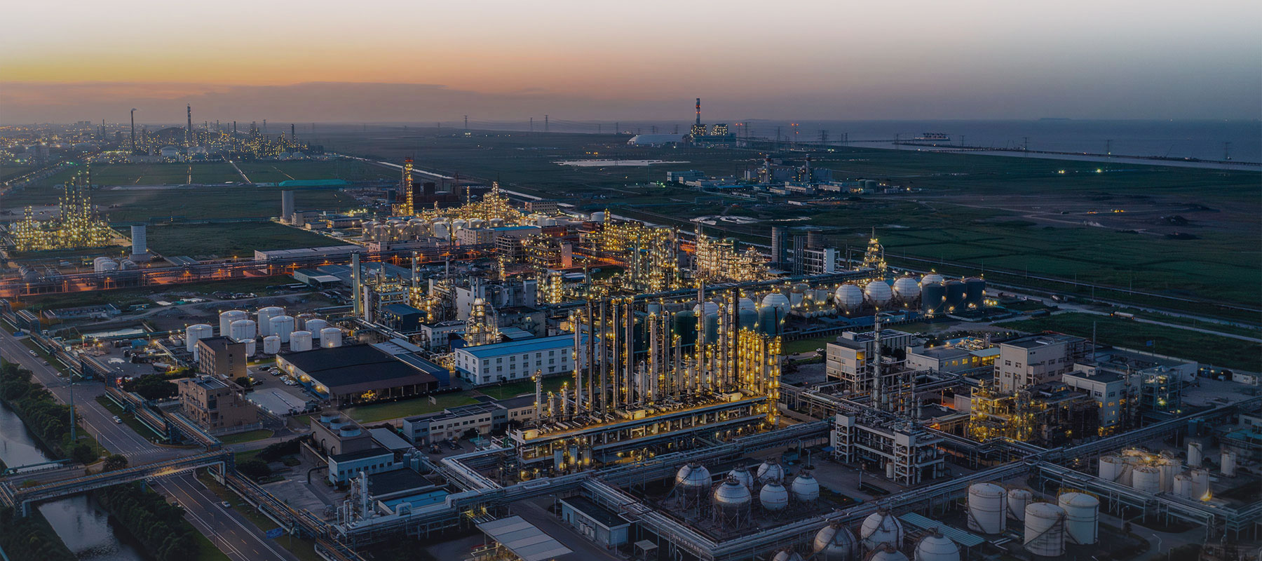 Oil refinery in Ningbo, Choina